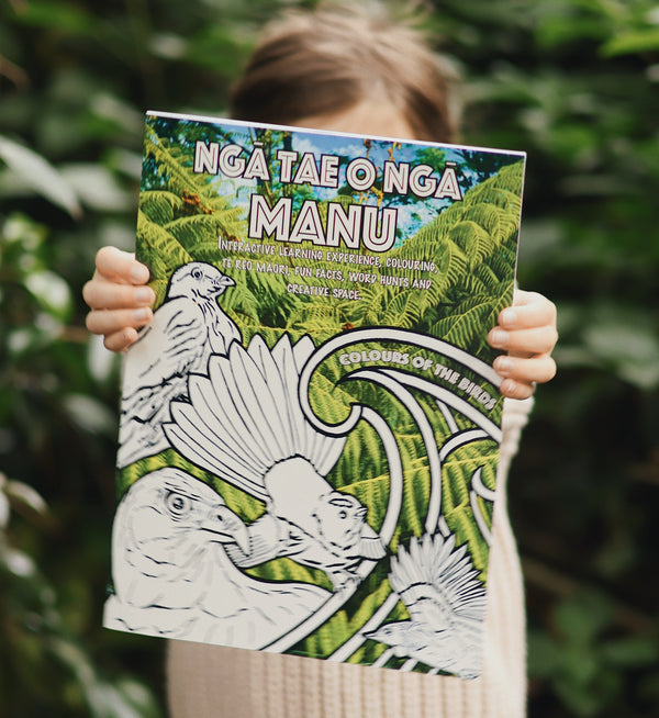 Ngā Tae o Ngā Manu (Colours of the Birds) – Colouring Book