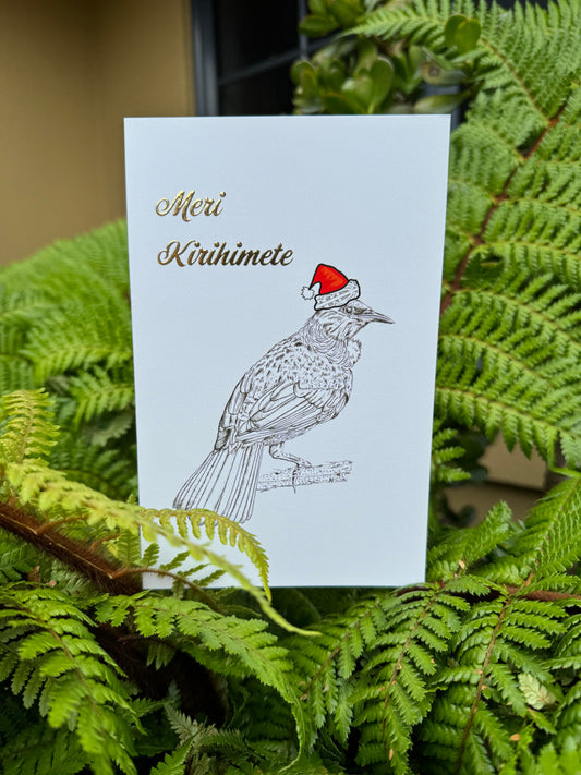Meri Kirihimete Tūī Card | Christmas Card Collection