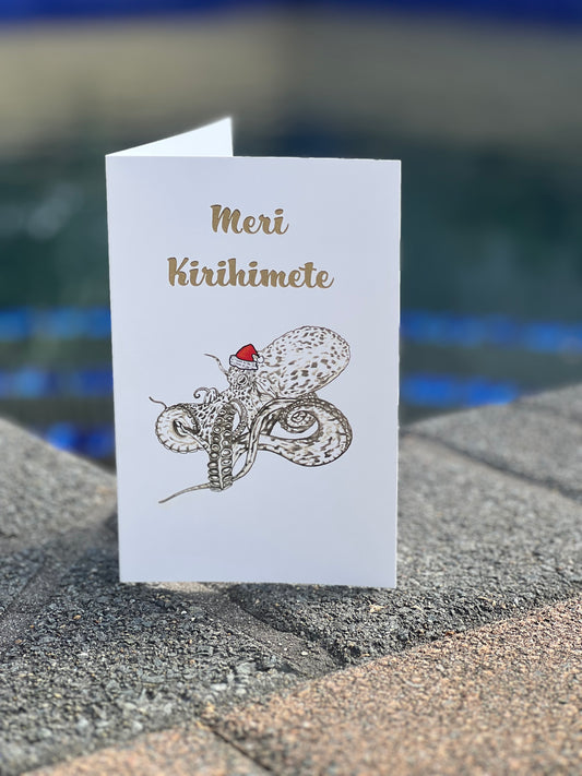 Meri Kirihimete Wheke Card | Christmas Card Collection